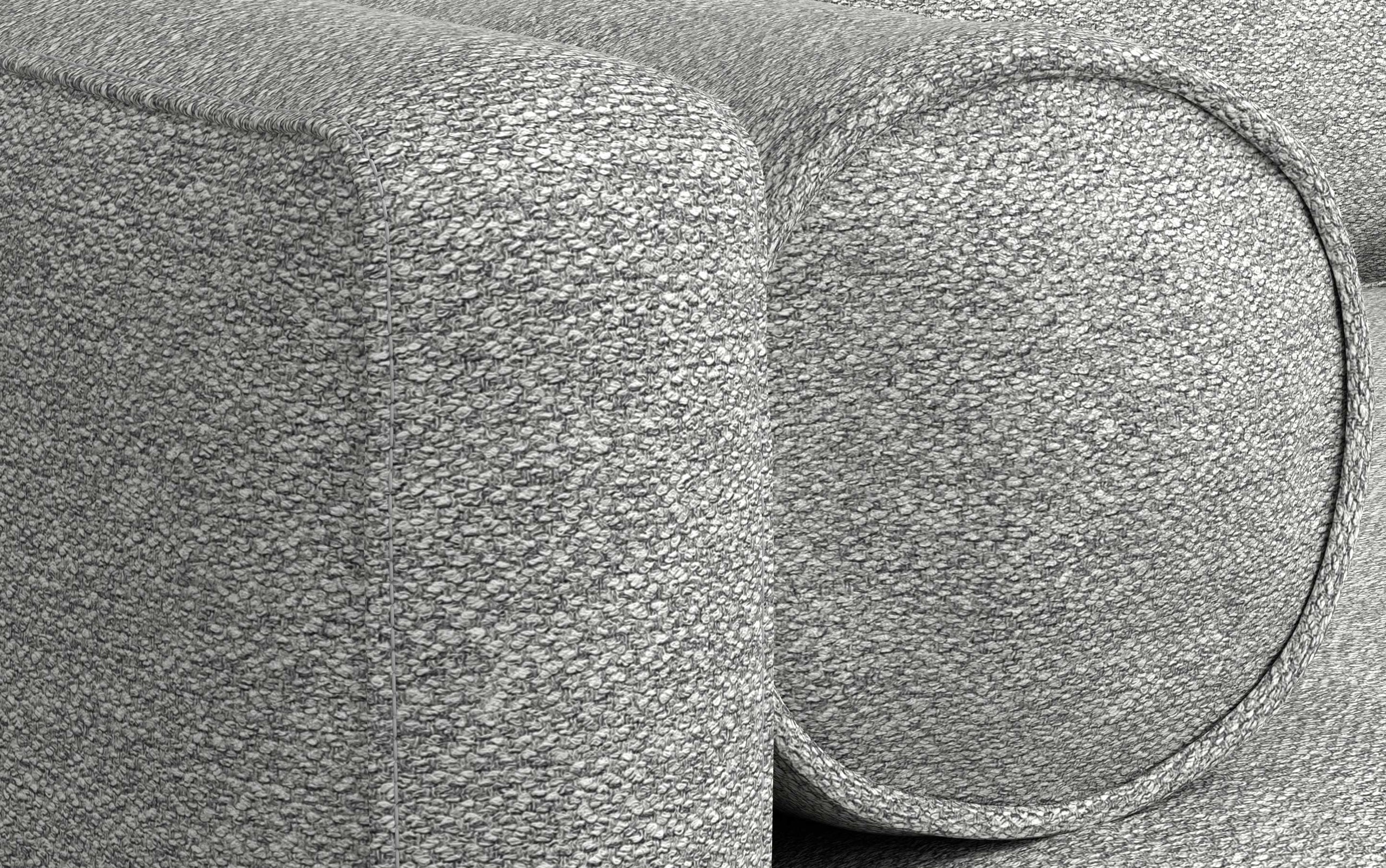 Mist Grey Woven-Blend Fabric | Morrison 72-inch Sofa and Ottoman Set in Woven-Blend Fabric