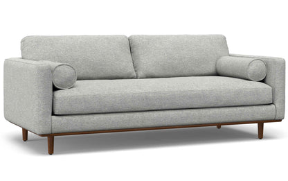 Mist Grey Woven-Blend Fabric | Morrison 89-inch Sofa and Ottoman Set