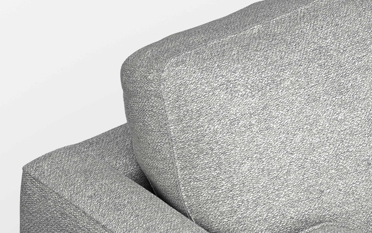 Mist Grey Woven-Blend Fabric | Morrison 89-inch Sofa and Ottoman Set