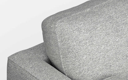 Mist Grey Woven-Blend Fabric | Morrison 89-inch Sofa and Ottoman Set