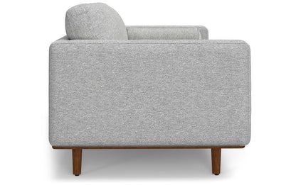 Mist Grey Woven-Blend Fabric | Morrison 89-inch Sofa and Ottoman Set