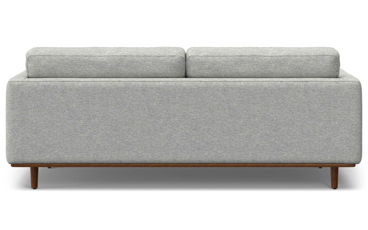 Mist Grey Woven-Blend Fabric | Morrison 89-inch Sofa and Ottoman Set