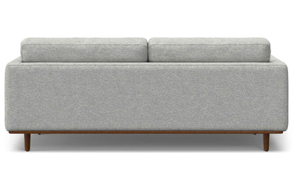 Mist Grey Woven-Blend Fabric | Morrison 89-inch Sofa and Ottoman Set