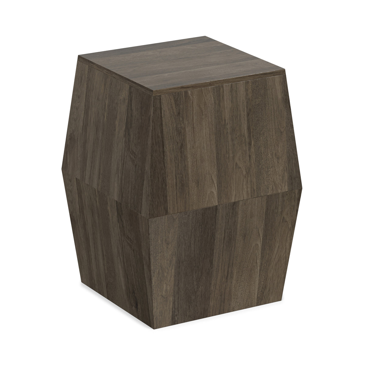Ash Grey | Terry 16 inch Square Geometric Accent Table