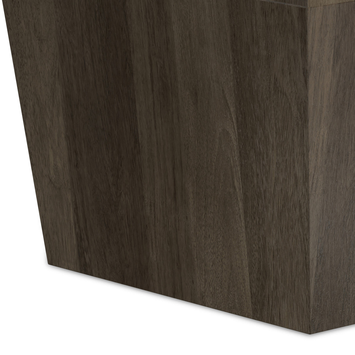 Ash Grey | Terry 16 inch Square Geometric Accent Table