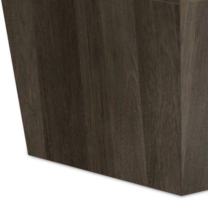 Ash Grey | Terry 16 inch Square Geometric Accent Table