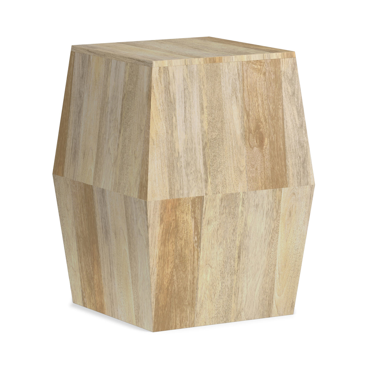 Refined Natural | Terry 16 inch Square Geometric Accent Table