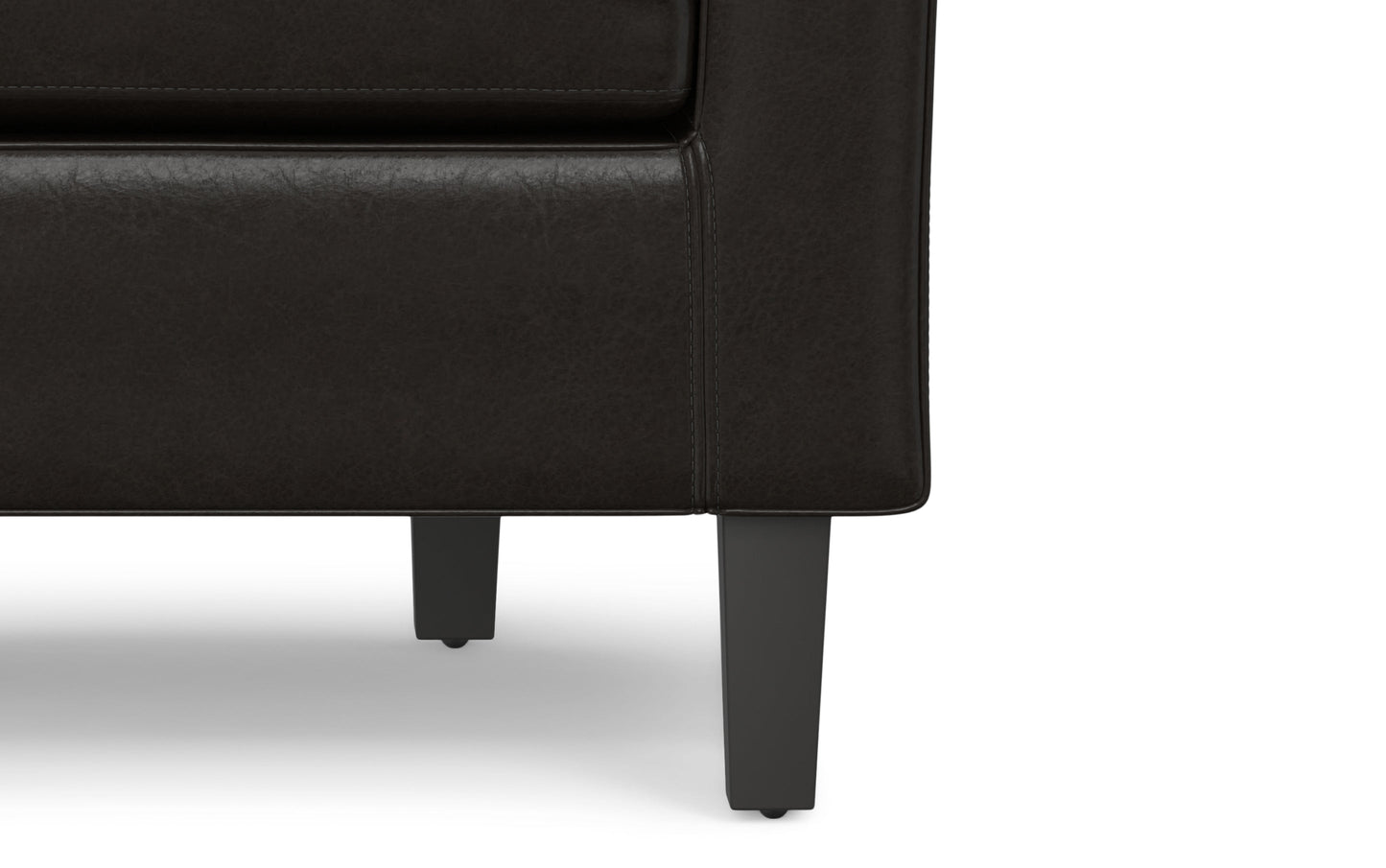 Tanners Brown Vegan Leather | Austin Vegan Leather Tub Chair