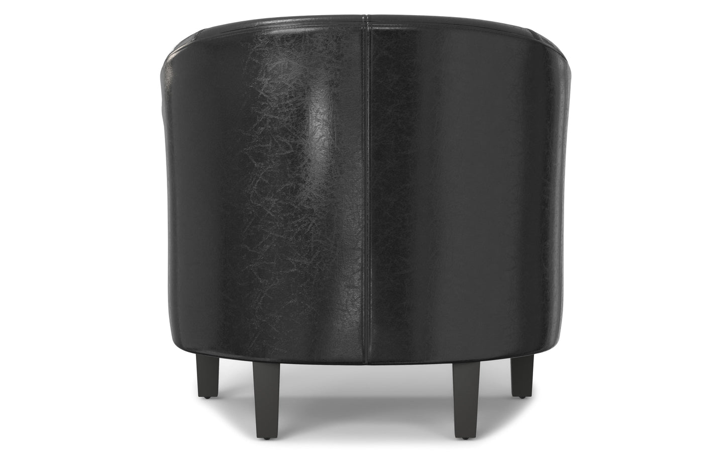 Espresso Vegan Leather | Austin Vegan Leather Tub Chair
