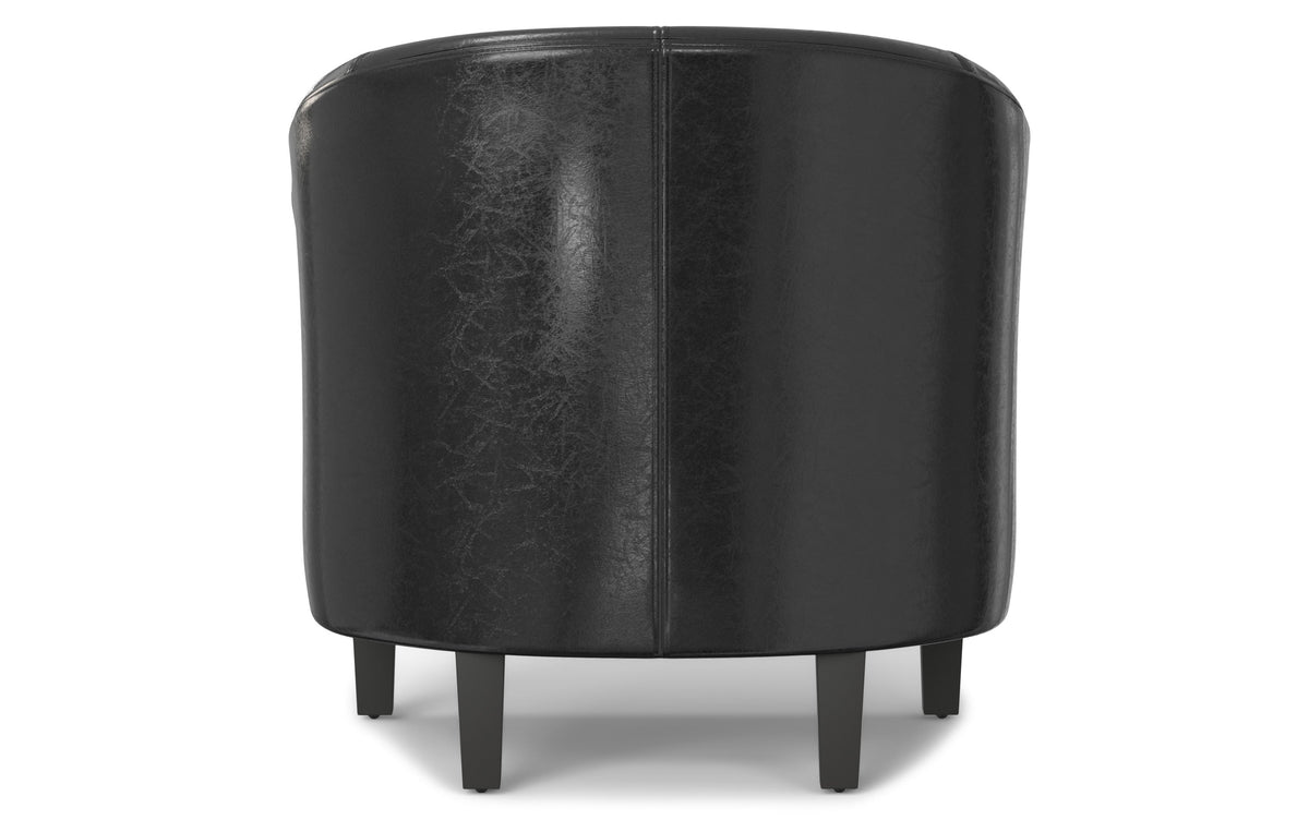 Espresso Vegan Leather | Austin Vegan Leather Tub Chair
