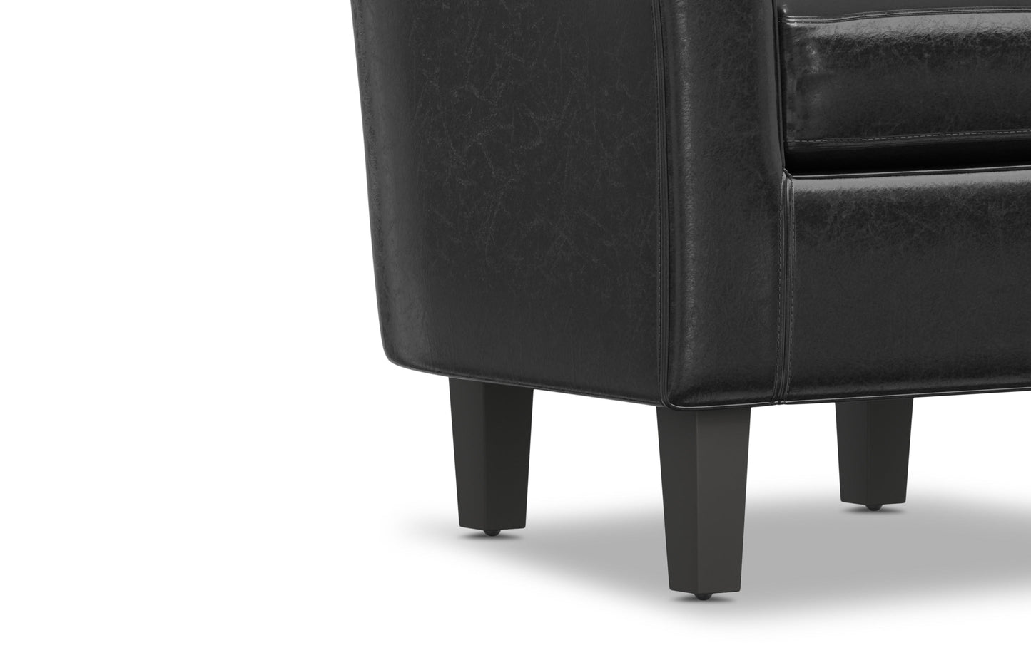 Espresso Vegan Leather | Austin Vegan Leather Tub Chair