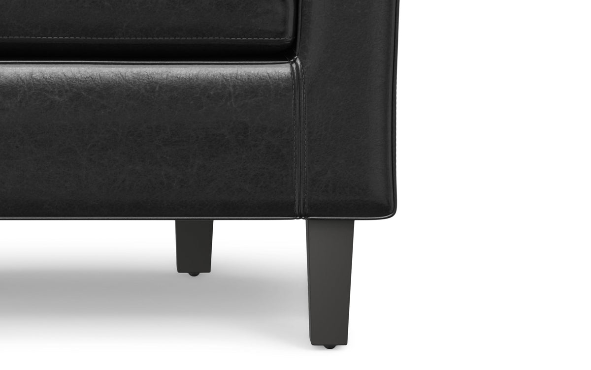 Espresso Vegan Leather | Austin Vegan Leather Tub Chair