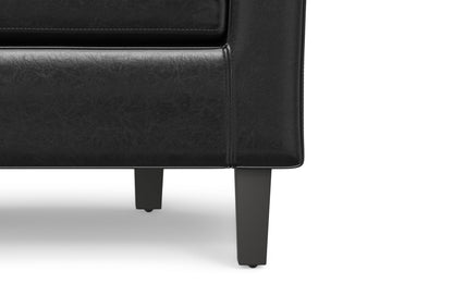 Espresso Vegan Leather | Austin Vegan Leather Tub Chair