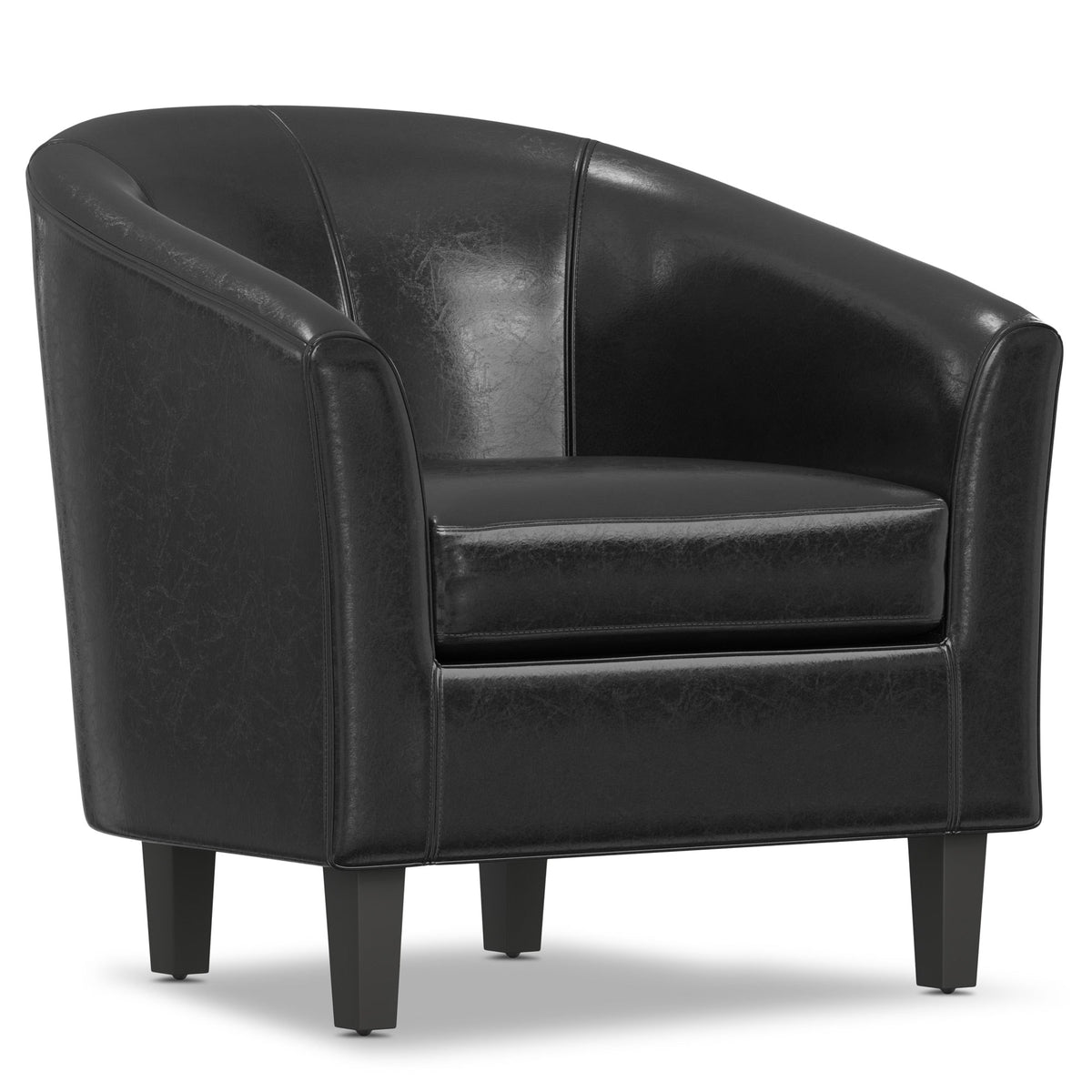 Espresso Vegan Leather | Austin Vegan Leather Tub Chair