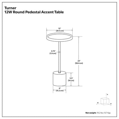Black Gold | Turner  Side Table