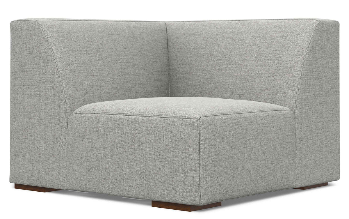Pale Grey Performance Fabric | Rex U-Shaped Sectional in Performance Fabric