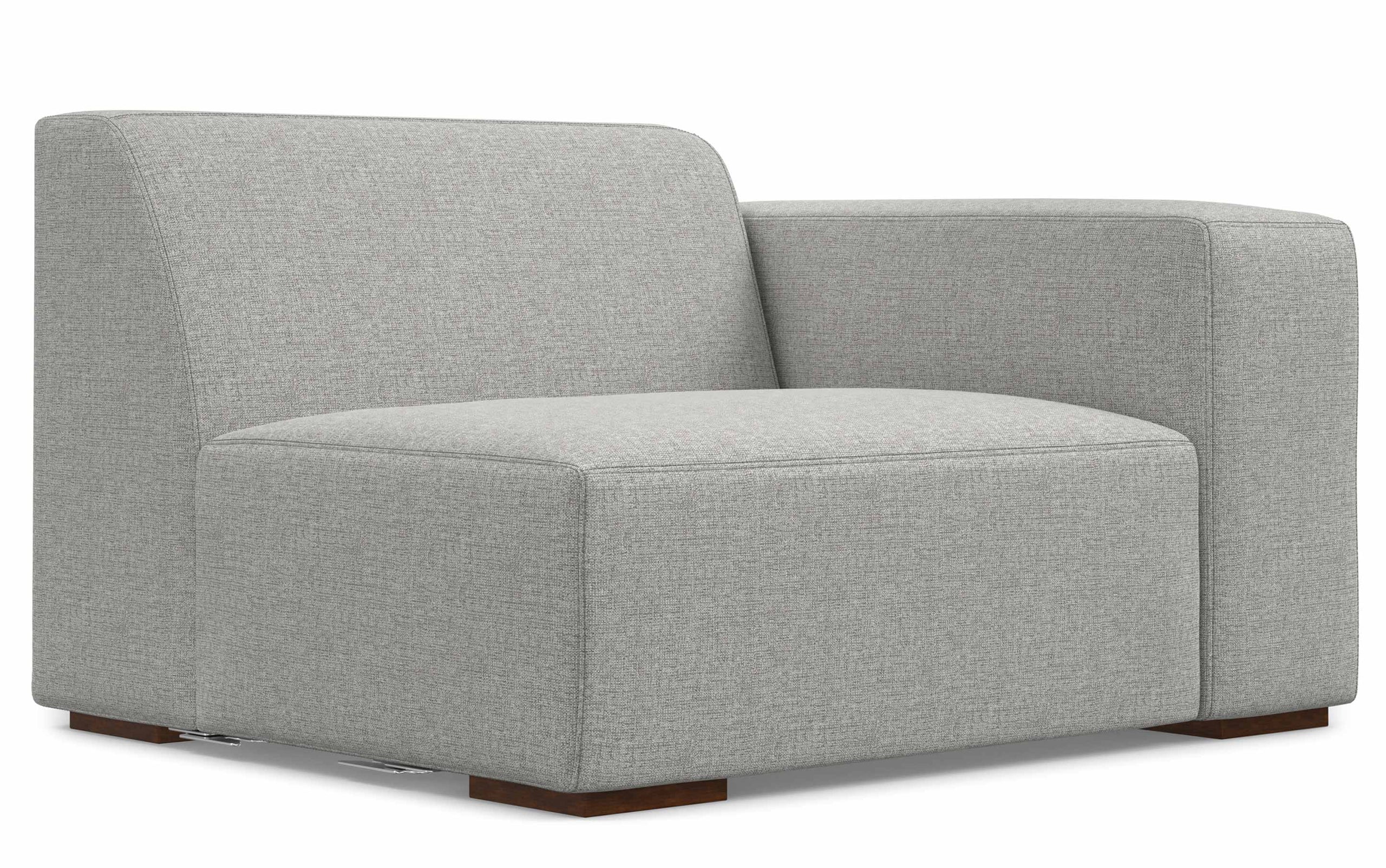 Pale Grey Performance Fabric | Rex U-Shaped Sectional in Performance Fabric