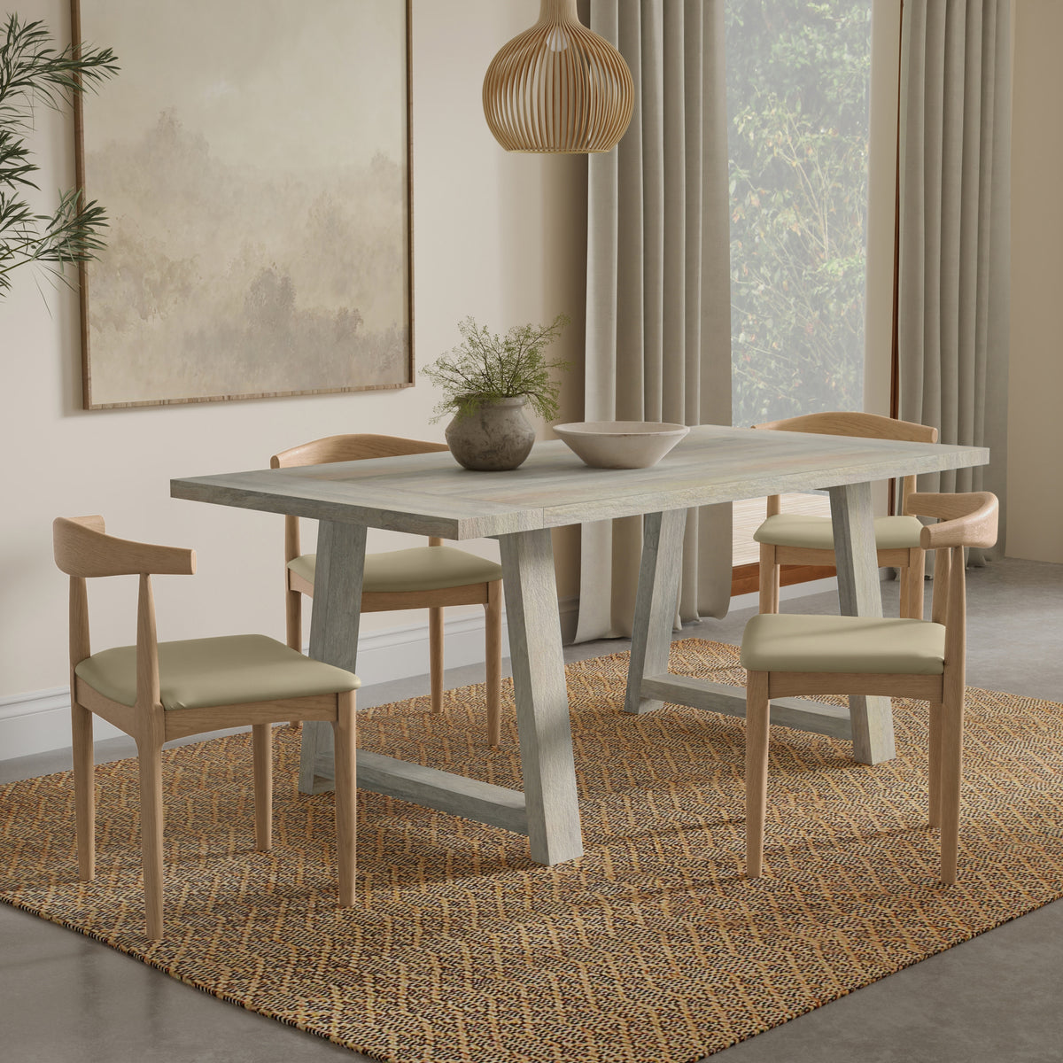 White Wash | Whitley Dining Table