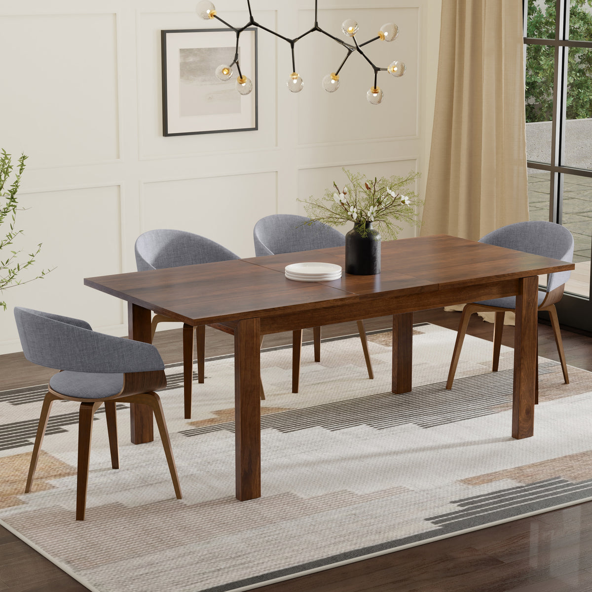 Walnut Walnut | Wilson Extendable Dining Table