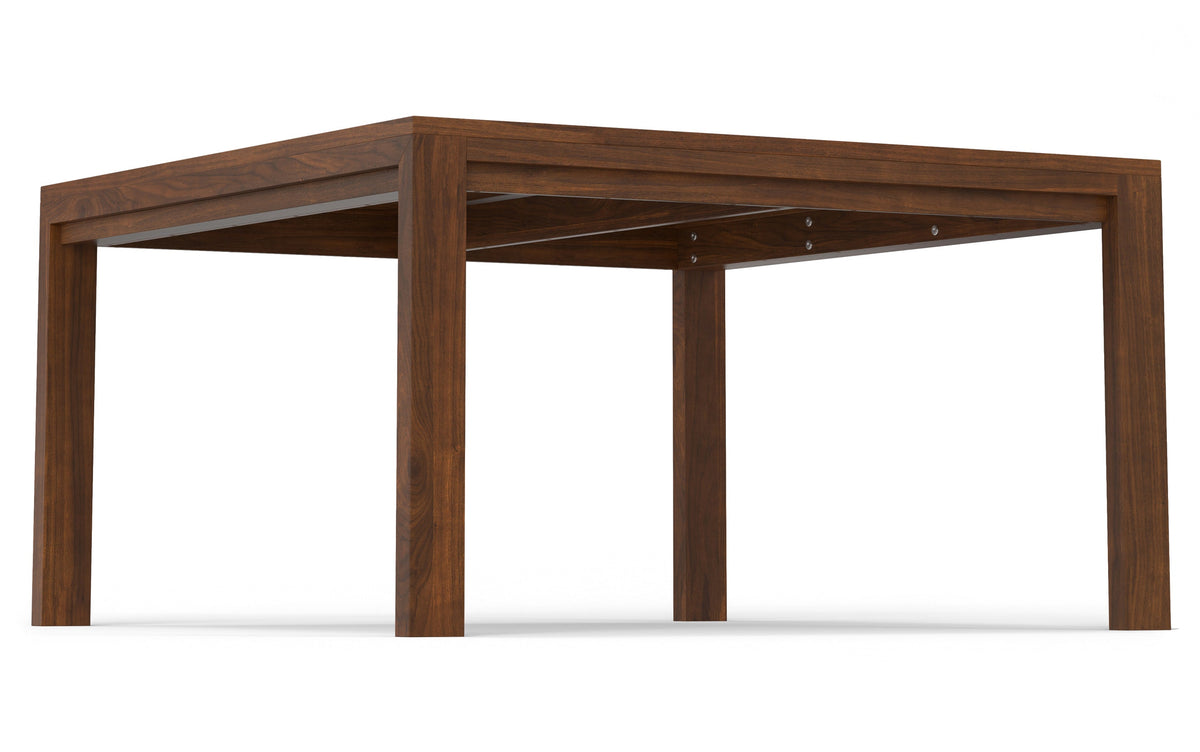 Charcoal Grey/Walnut Linen Style Fabric | Lowell / Wilson 5 Pc Dining Set