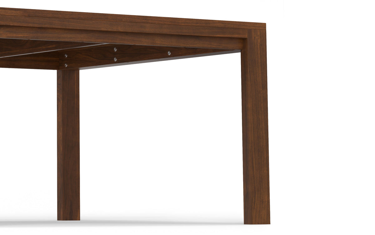 Charcoal Grey/Walnut Linen Style Fabric | Lowell / Wilson 5 Pc Dining Set