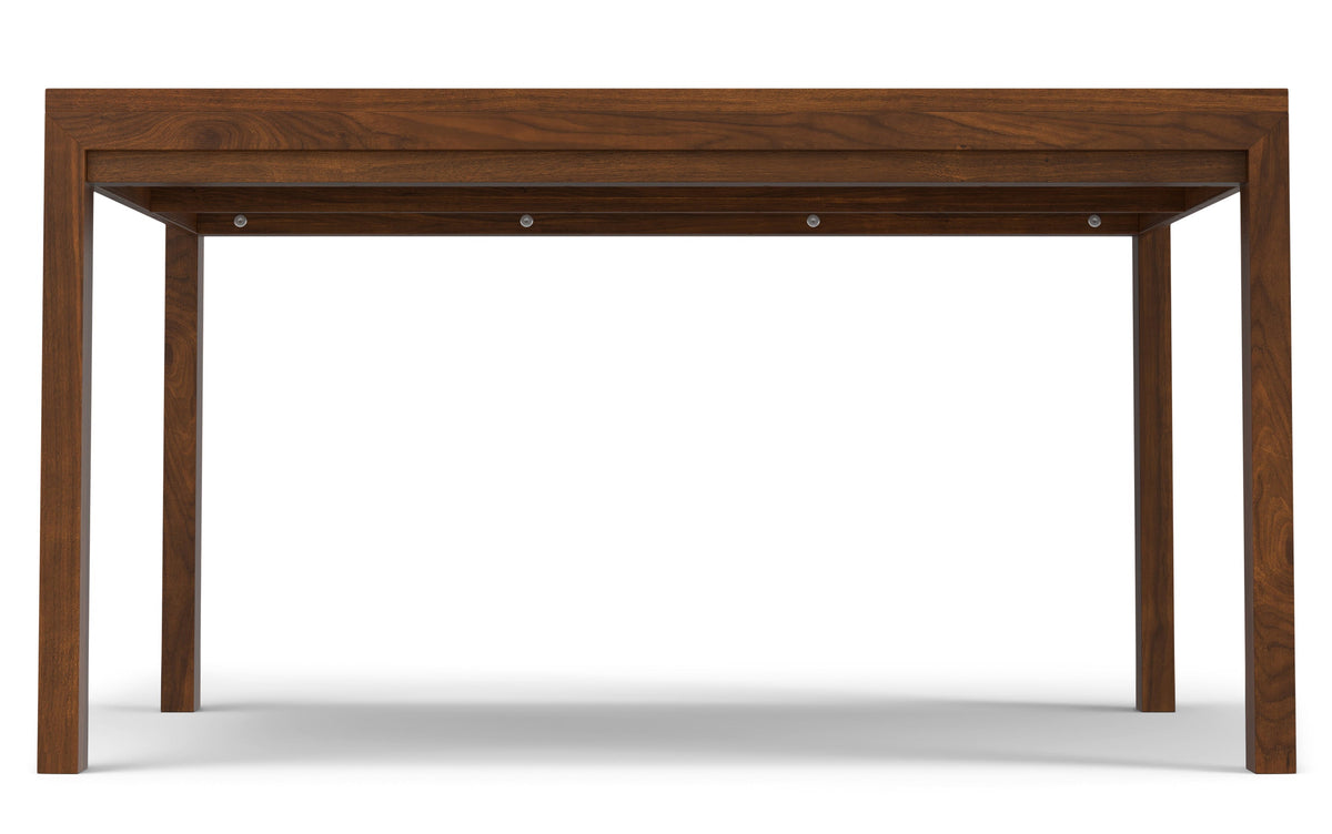 Charcoal Grey/Walnut Linen Style Fabric | Lowell / Wilson 5 Pc Dining Set
