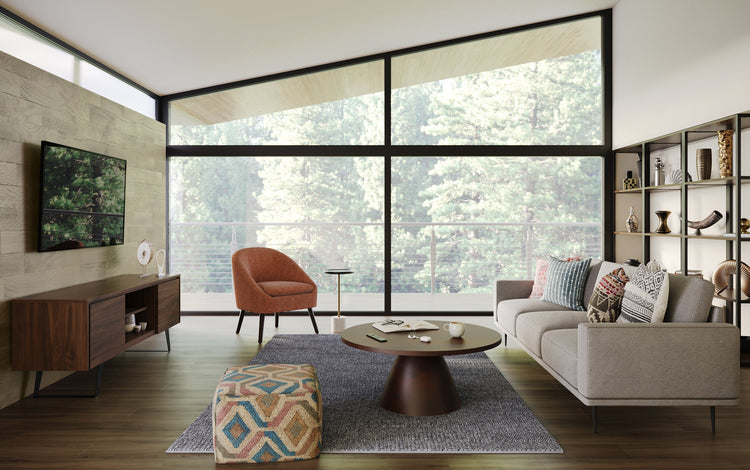 Walnut | Winnie Round Coffee Table in Acacia