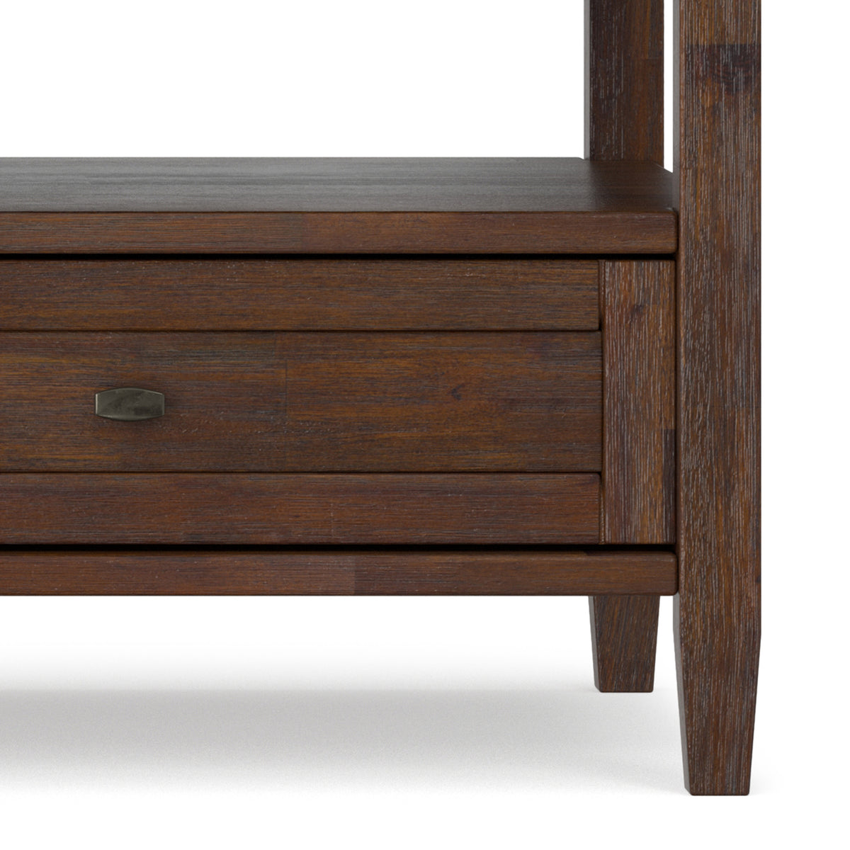 Distressed Charcoal Brown | Warm Shaker Coffee Table