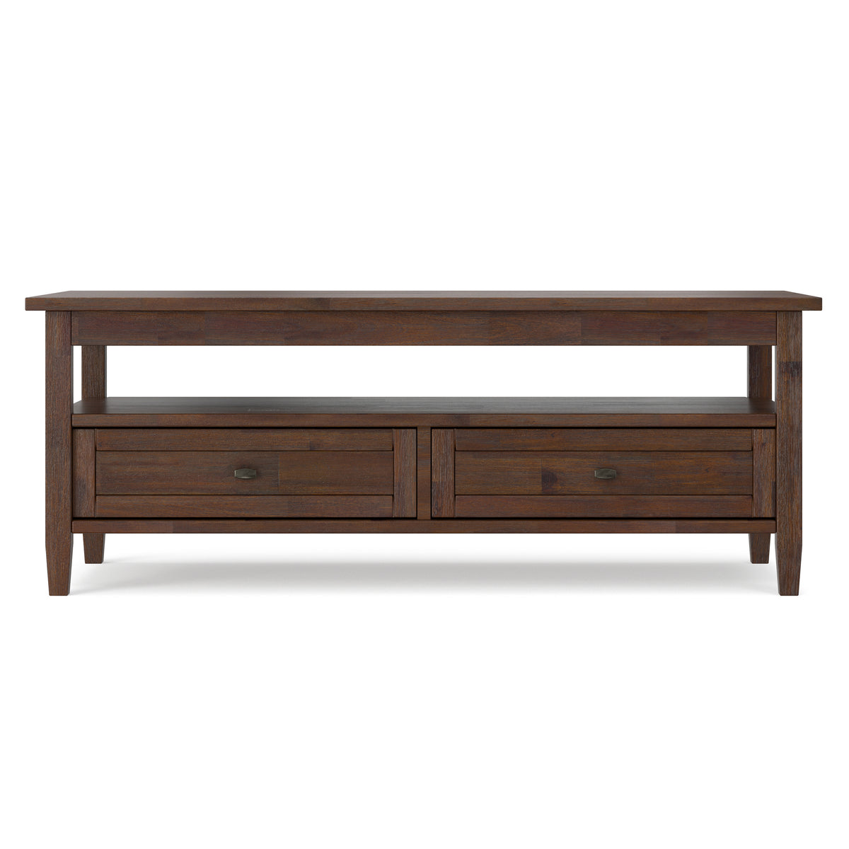 Distressed Charcoal Brown | Warm Shaker Coffee Table
