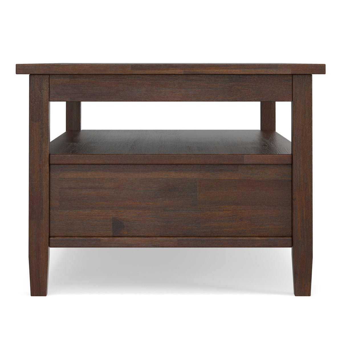 Distressed Charcoal Brown | Warm Shaker Coffee Table