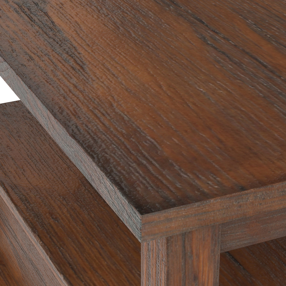 Distressed Charcoal Brown | Warm Shaker Narrow End Table