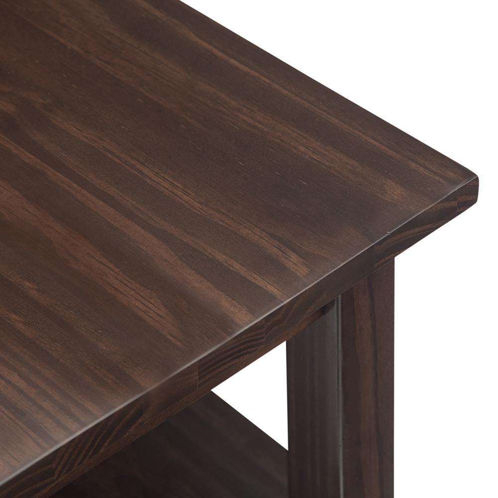 Brunette Brown | Warm Shaker Narrow Side Table