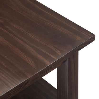 Brunette Brown | Warm Shaker Narrow Side Table