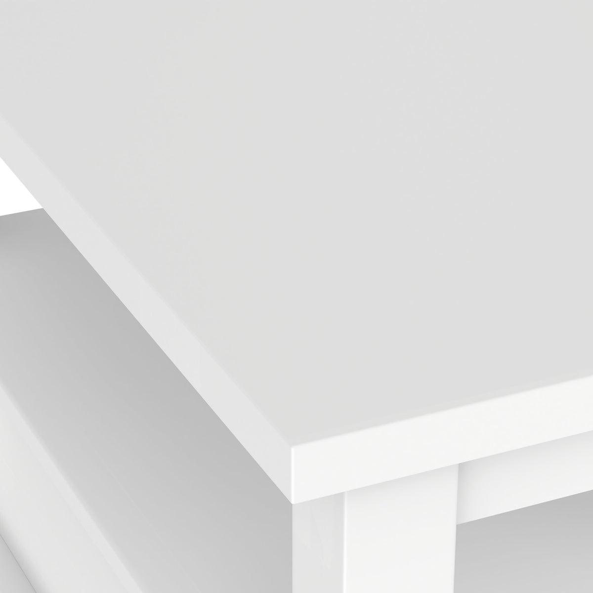 White | Warm Shaker Narrow End Table