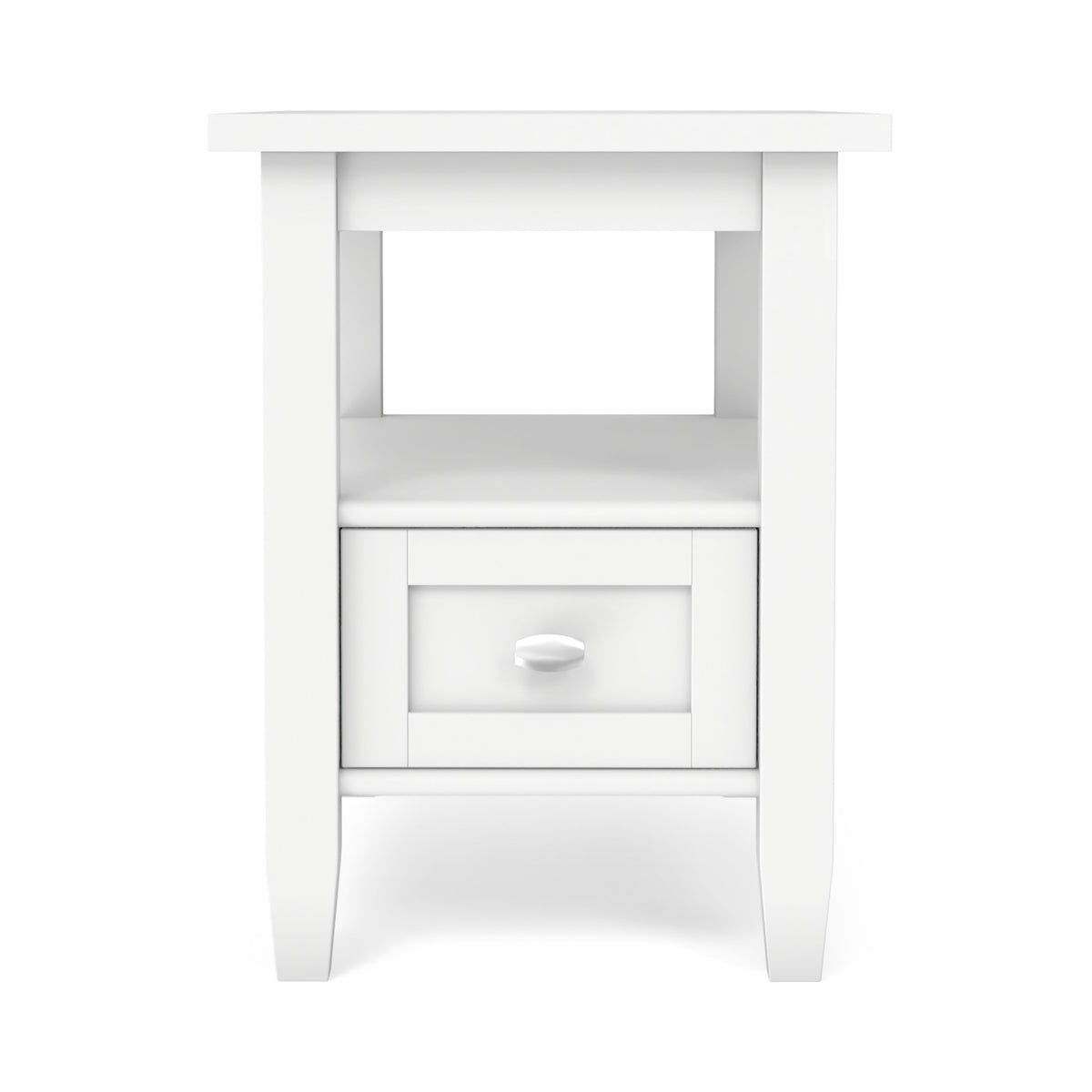 White | Warm Shaker Narrow End Table