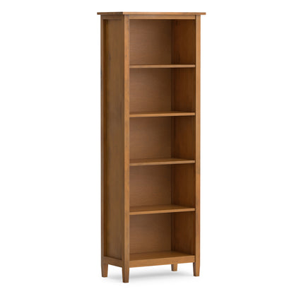 Light Golden Brown | Warm Shaker 5 Shelf Bookcase