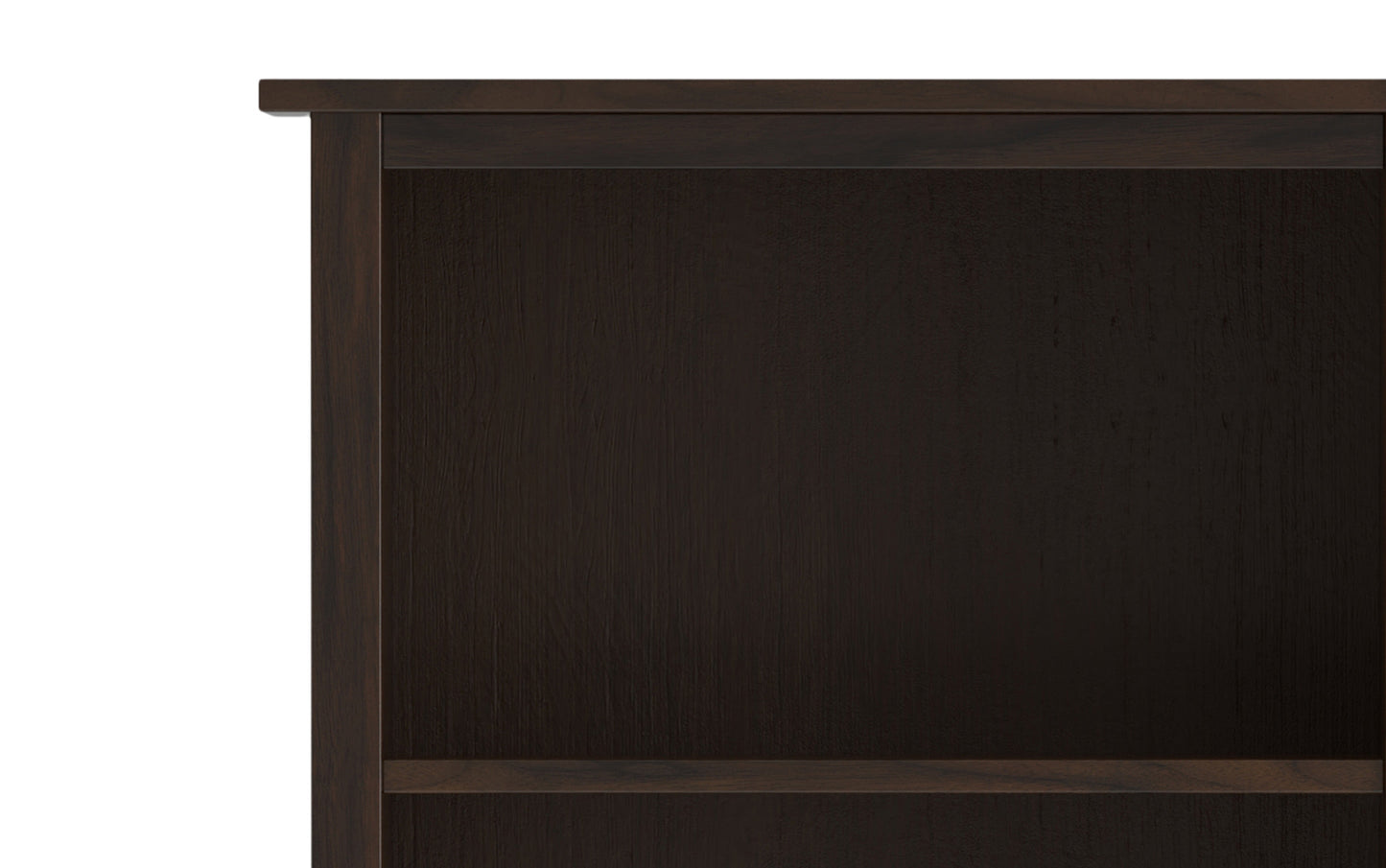 Brunette Brown | Warm Shaker 5 Shelf Bookcase