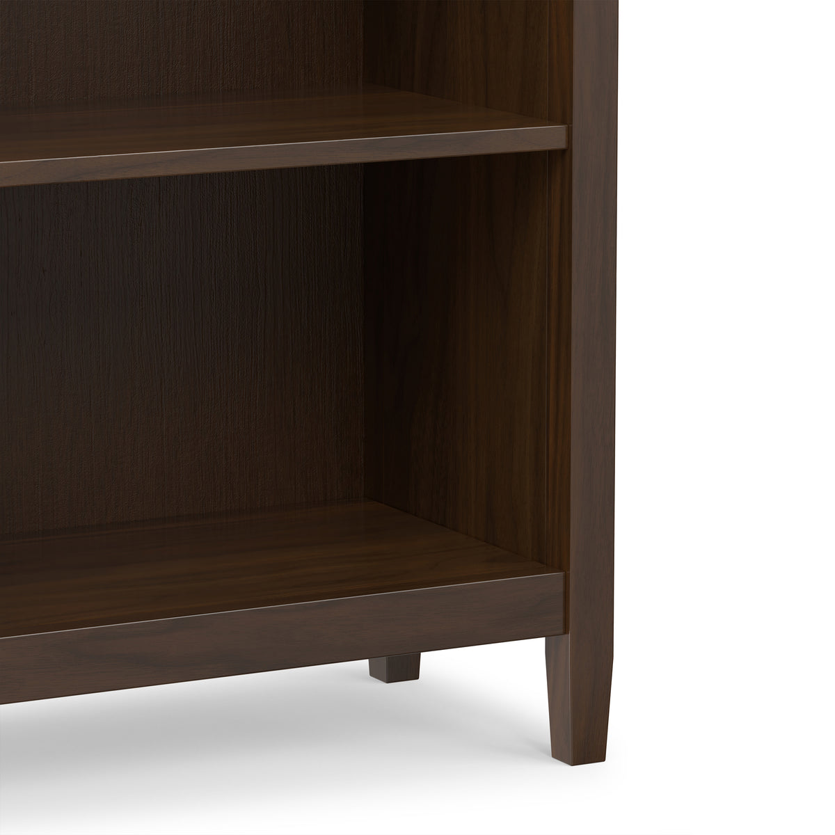 Brunette Brown | Warm Shaker 5 Shelf Bookcase
