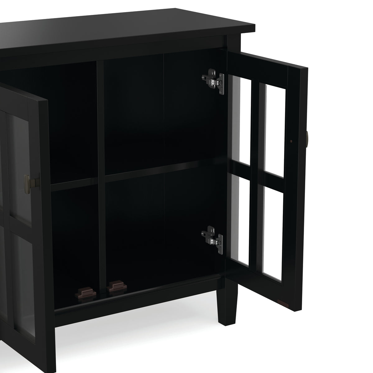 Black | Warm Shaker Low Storage Cabinet