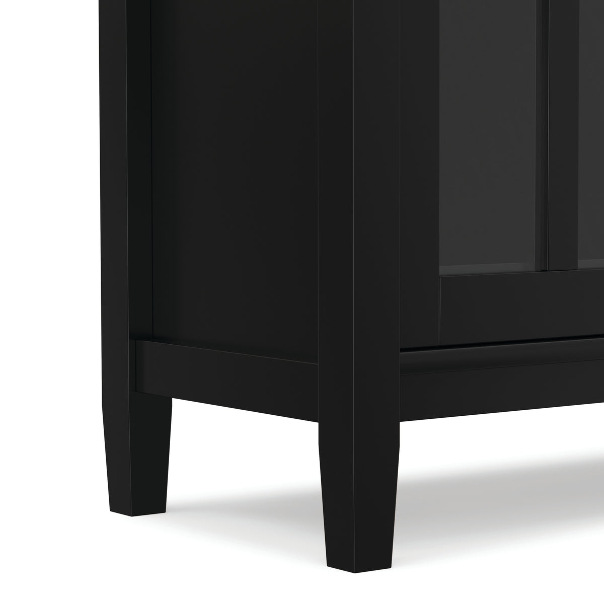Black | Warm Shaker Low Storage Cabinet