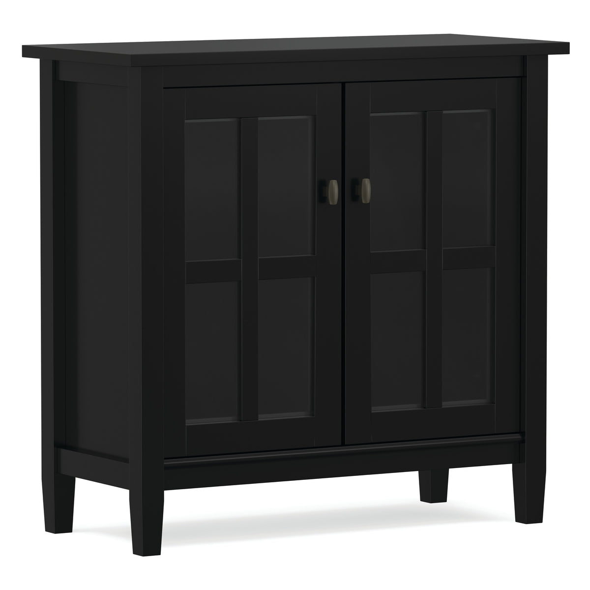 Black | Warm Shaker Low Storage Cabinet