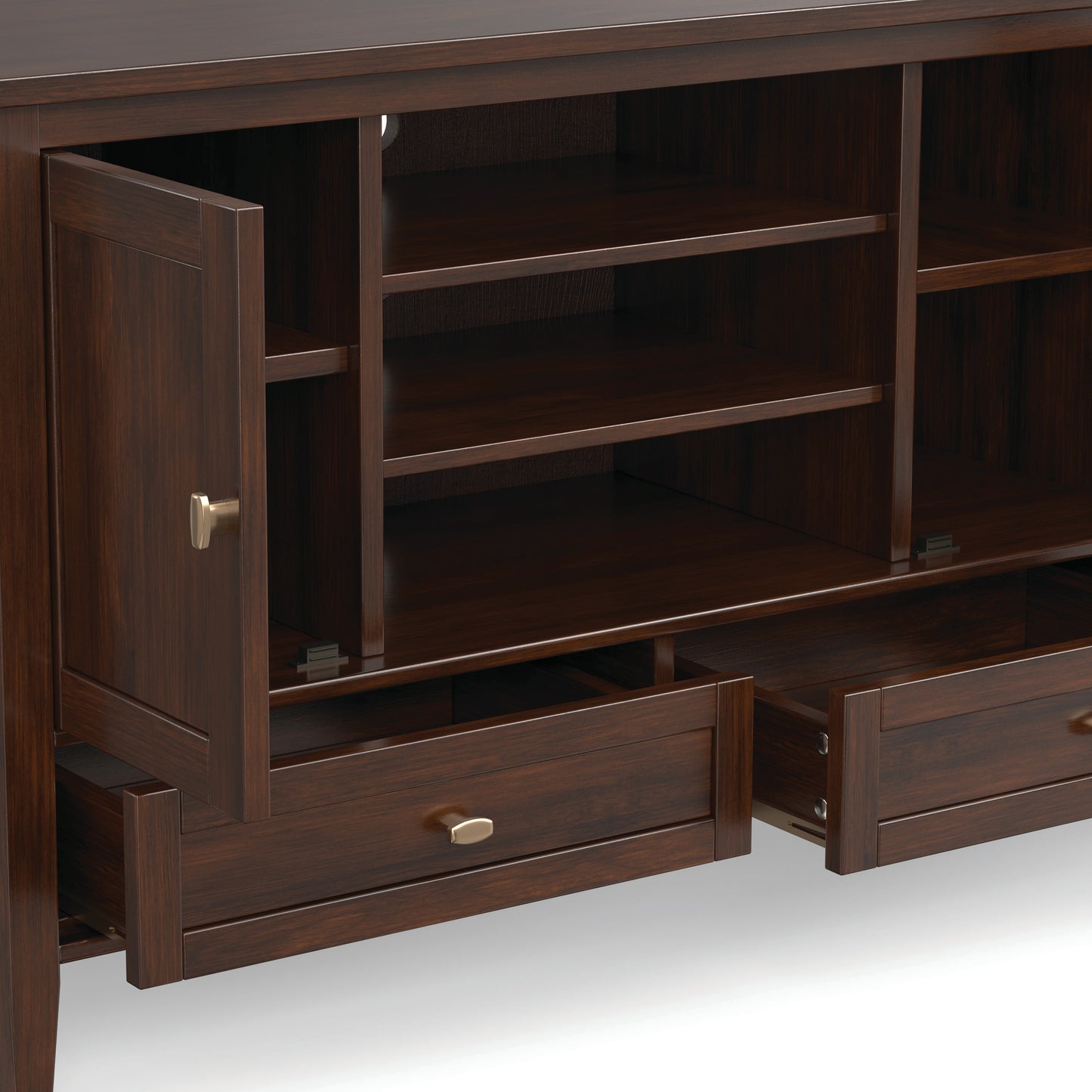 Russet Brown | Warm Shaker TV Media Stand