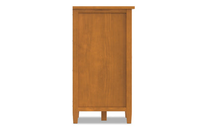 Warm Shaker Storage Cabinet with Wine Rack