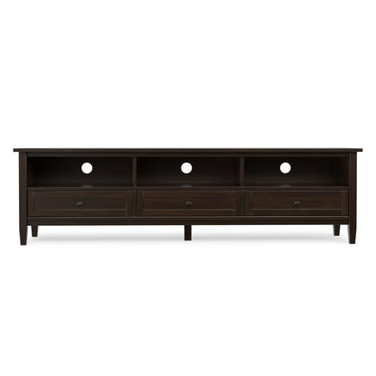 Brunette Brown | Warm Shaker 72 inch Low TV Media Stand