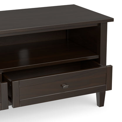 Brunette Brown | Warm Shaker 72 inch Low TV Media Stand
