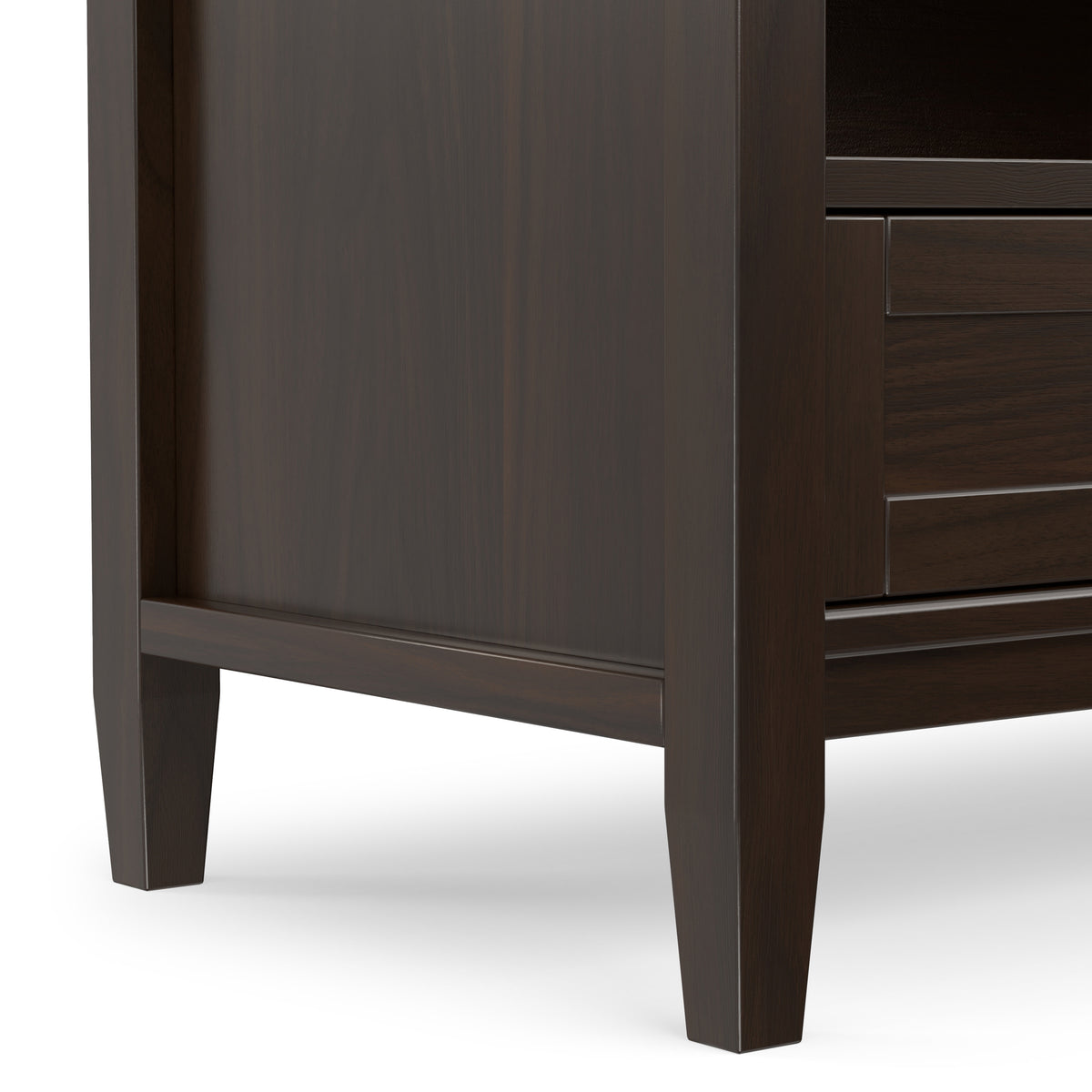 Brunette Brown | Warm Shaker 72 inch Low TV Media Stand