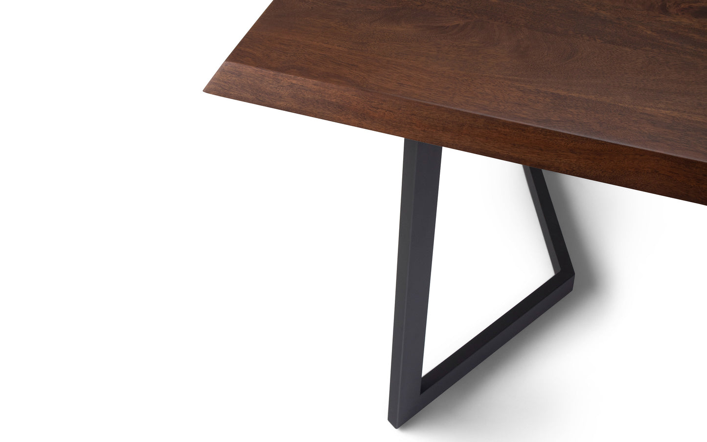 Black/Dark Brown Vegan Leather | Lowell 7 Piece Dining Set