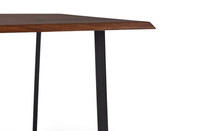 Black/Dark Brown Vegan Leather | Marana / Watkins 7 Piece Dining Set