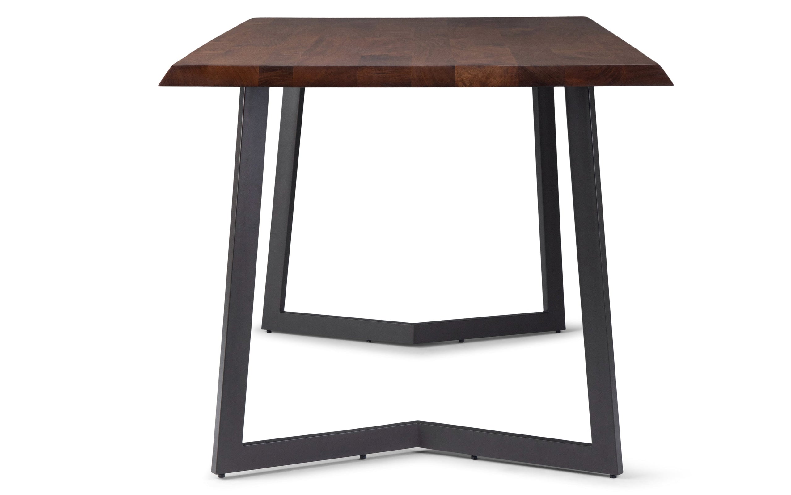 Black/Dark Brown Vegan Leather | Marana / Watkins 7 Piece Dining Set