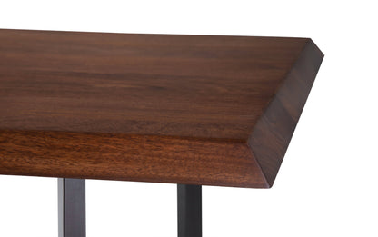 Black/Dark Brown Vegan Leather | Marana / Watkins 7 Piece Dining Set